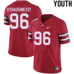 NCAA Ohio State Buckeyes Youth #96 Michael O'Shaughnessy Red Nike Football College Jersey JLV0745NY